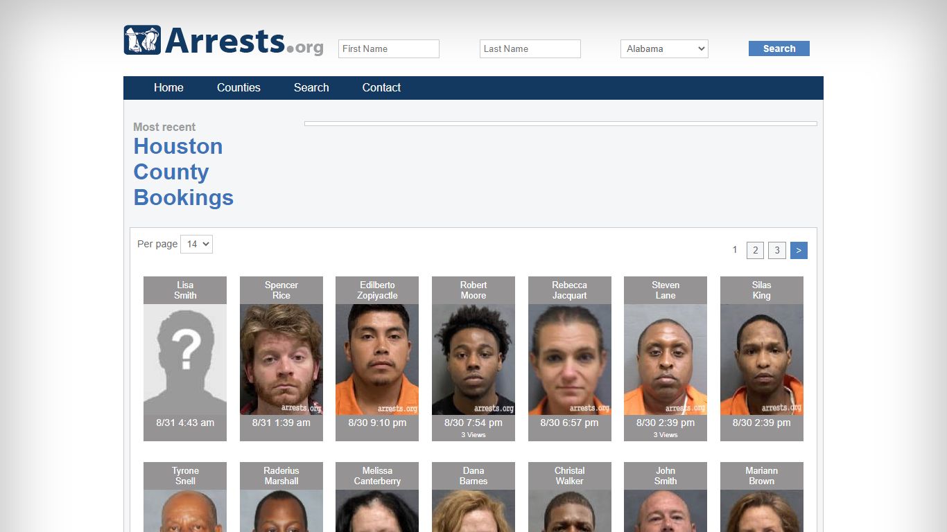 Houston County Arrests and Inmate Search